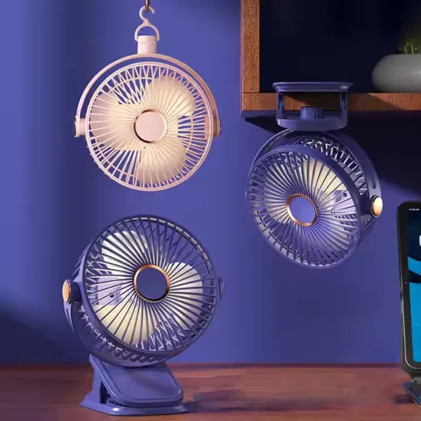 Desk Clip Multi-functional Fan, Portable, plastic - view 5