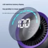 Desk Fan, Portable, 3000mAh, LED, 100-Speed - view 4