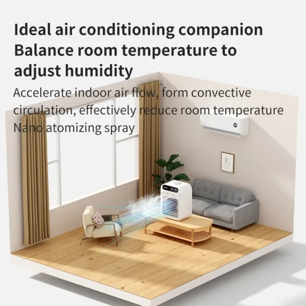Desk Rechargeable Air Conditioner, Portable, USB - view 3