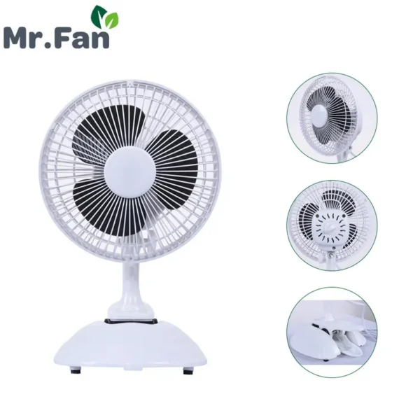Desk Table Clip Fan, Plastic, Portable - view 5