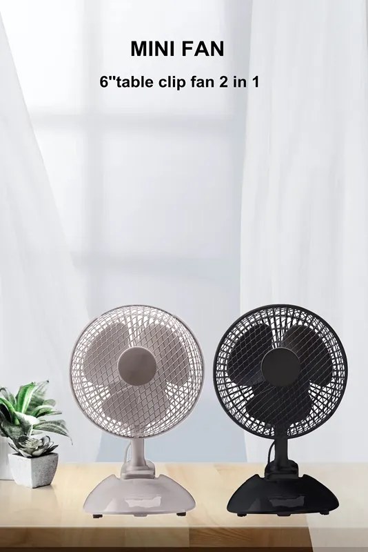 Desk Table Clip Fan, Plastic, Portable - view 6