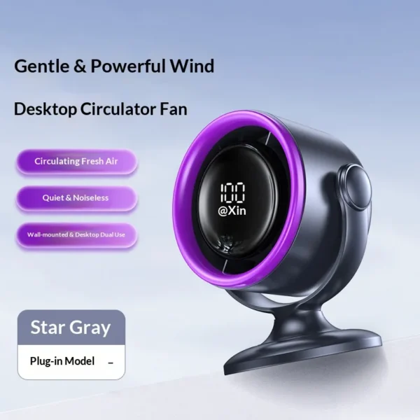 Desktop Small Plastic Fan, Portable, USB - view 2