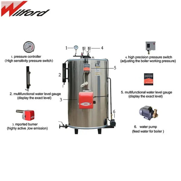 Diesel Oil Steam Boiler, 100KG, 150KG, 200KG, 300KG - view 2