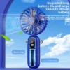 Digital Display Folding Fan, USB, Portable, 5-Speed - view 4