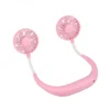 Double-head Neck Fan, Portable, USB, Plastic