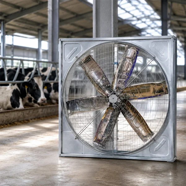 Drive Hanging Cow Fan, Axial, Stainless, Steel, 1400mm