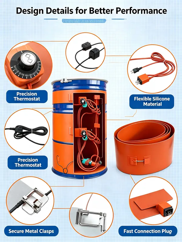 Drum Heater, 200L, AC 110 V - view 6