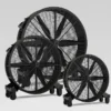 Drum Large Round Fan, 1m, 1.25m, 1.5m, 4-Wheel