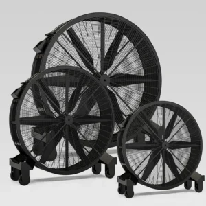 Drum Large Round Fan, 1m, 1.25m, 1.5m, 4-Wheel