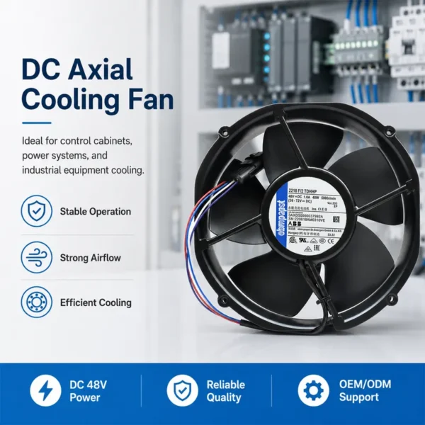 Dual Ball Bearing, 2218F/2TDHHP, DC48V, 48W, 200mm - view 2