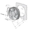 Dual Ball Bearing, 2218F/2TDHHP, DC48V, 48W, 200mm - view 3