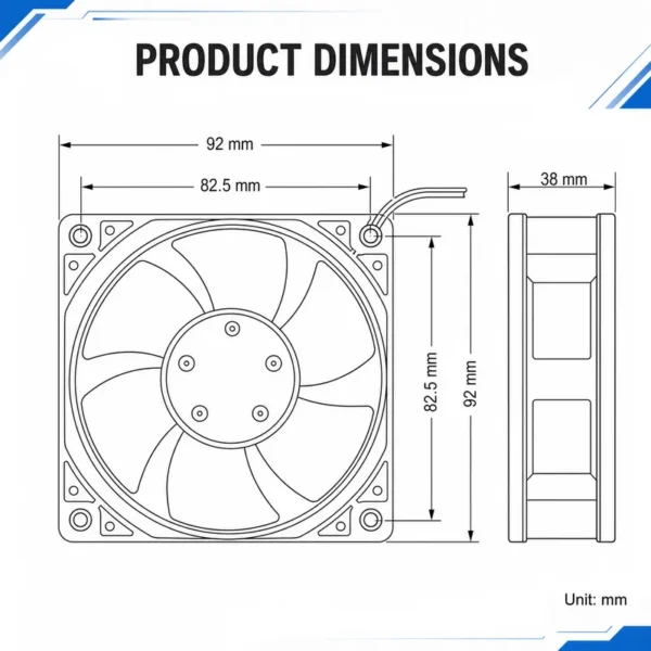 Dual Ball Bearing, NMB, 24V, 0.73A, 5V - view 3