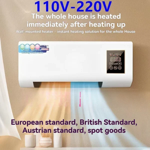 Dual Function Air Conditioner, Wall, 2000W-3000W, Plastic - view 2