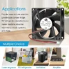 Duct Axial Fan, Brushless, 5V/12V/24V, IP54/IP58/IP68 - view 2