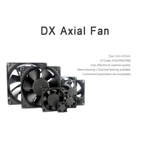 Duct Axial Fan, Brushless, 5V/12V/24V, IP54/IP58/IP68 - view 5