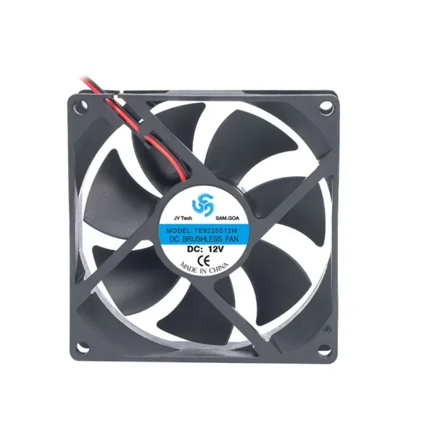 Duct Axial Fan, GX9225, 12V, Brushless, Plastic