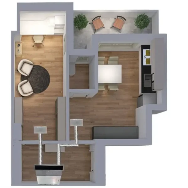 Ducted Fan, 2-zone, HVAC, PVC - view 2
