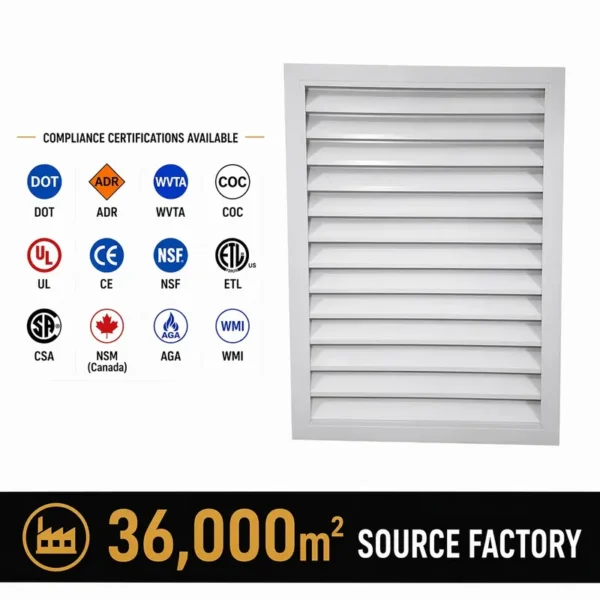 Durable Hvac Wall Unit, Aluminum
