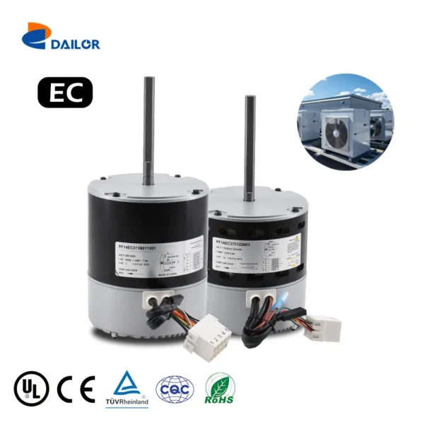 Ecm Brushless Industrial Fan, 1/4-1/2HP, 110/230V, 400-1800RPM