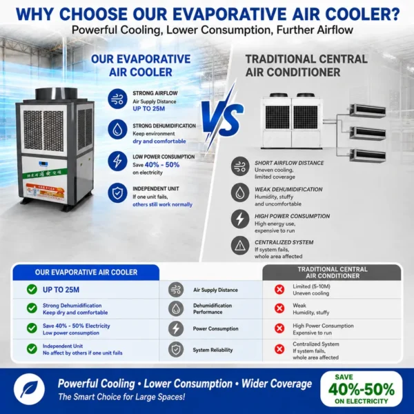 Eco-friendly Industrial Air Conditioner, 33KW, R410A, Axial - view 4