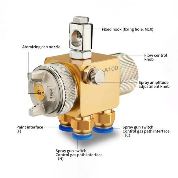 Efficiency Atomizing Flat Fan, A100, Stainless, Steel - view 3