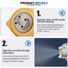 Efficiency Atomizing Flat Fan, A100, Stainless, Steel - view 5