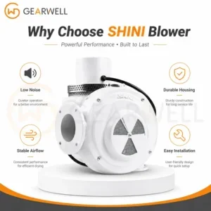 Efficiency Shini Dryer Blower, Plastic, 230 V, Stainless Steel