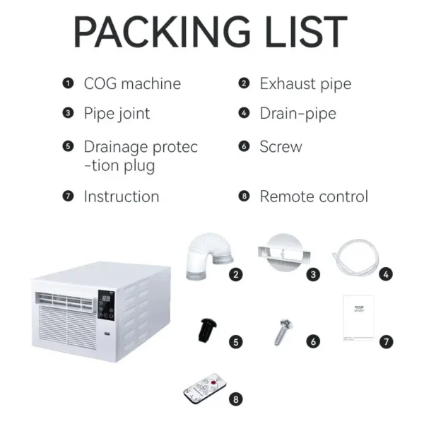 Electric Air Conditioner, Portable, 400-450m³, R134a - view 4