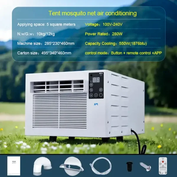 Electric Air Conditioner, Portable, 400-450m³, R134a - view 5