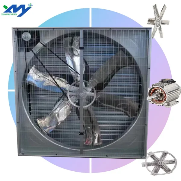 Electric Axial Exhaust Fan, 900mm, Stainless, Steel - view 2