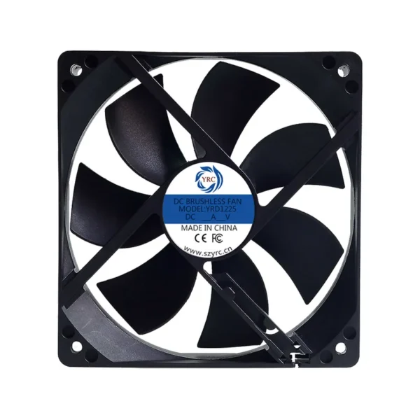 Electric Axial Fan, 12025, 5V/12V/24V, 120mm, 120x120x25mm - view 2