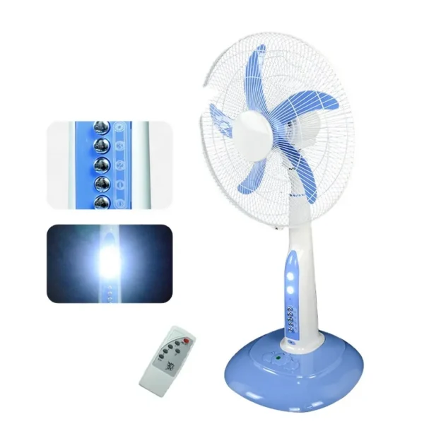 Electric Charging Stand Fan, LED, 220, Battery - view 6