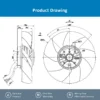 Electric Control Cabinet Motor, A2E200-AH38-01, 230VAC, 0.3A - view 4