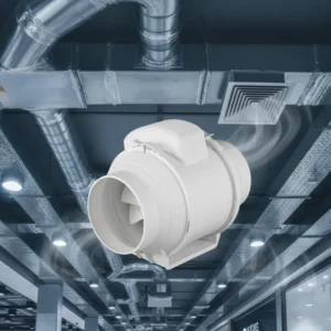 Electric Exhaust Fan, Plastic, 110-240 V