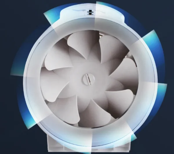 Electric Exhaust Fan, Plastic, 110-240 V - view 3