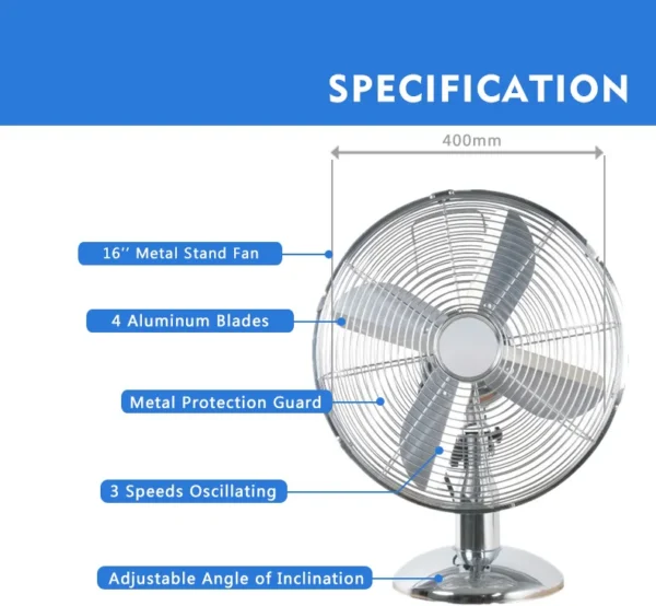 Electric Fan, 400, Portable - view 2