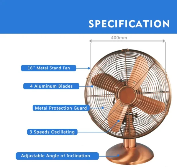 Electric Fan, 400, Portable - view 4
