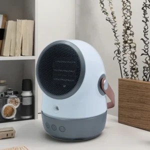 Electric Fan, Portable, PTC, 800 W, Freestanding, Plastic