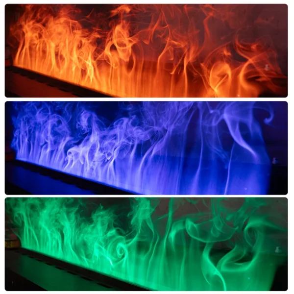 Electric Fireplace, 3D, 110V-220V, LED, Wall - view 4