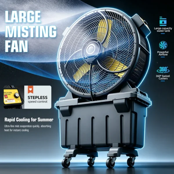 Electric Floor Mist Fan, 290, Plastic - view 4