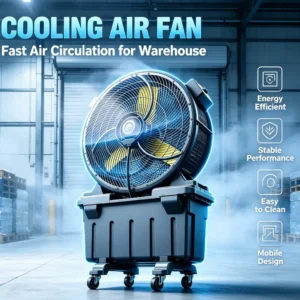 Electric Floor Mist Fan, 7-Speed, 290, Plastic