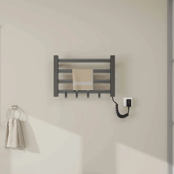 Electric Heated Towel Warmer, Wall, 50W, Aluminum alloy - view 4