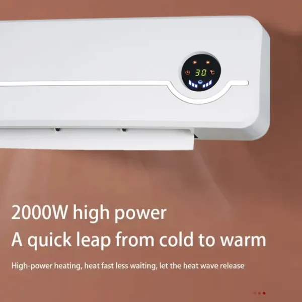 Electric Heater, 1000-2000w, Plastic - view 2