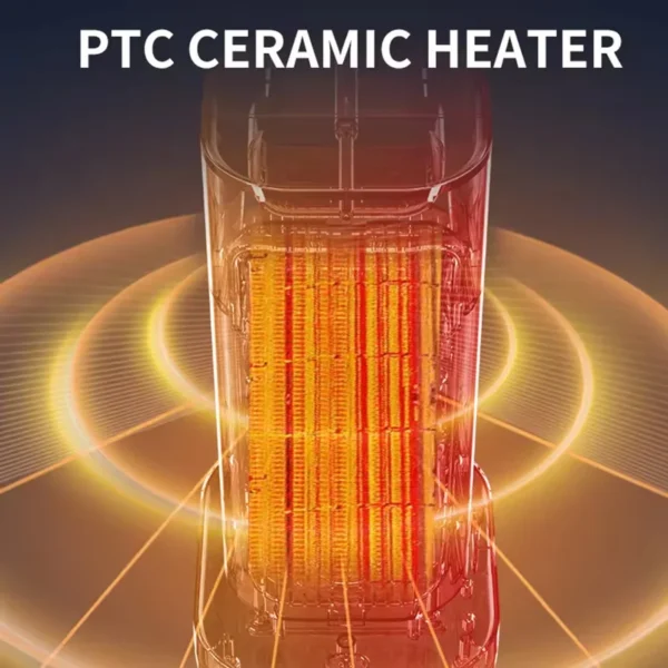 Electric Heater, 1300W, PTC, Portable - view 3