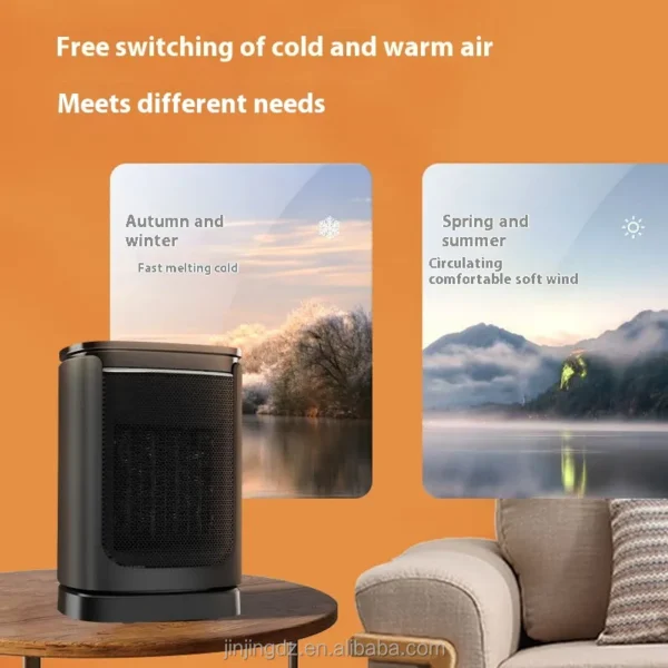 Electric Heater, 1500w, 1500 W, Plastic - view 2