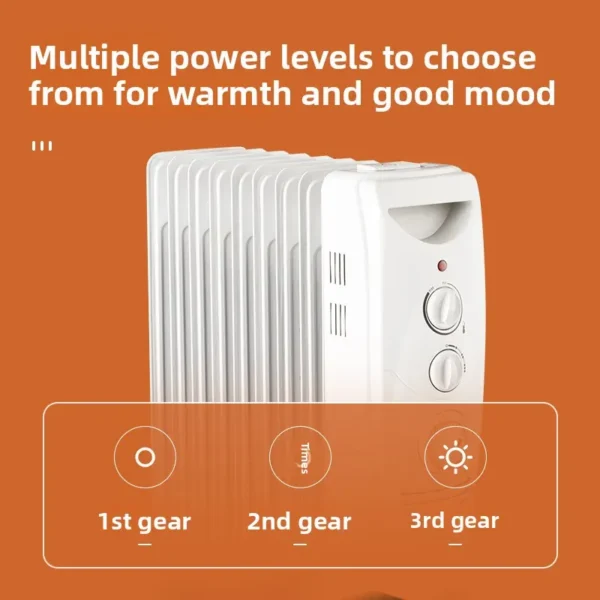 Electric Heater, 1500W-2000W, Oil radiator - view 3