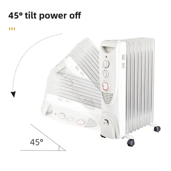 Electric Heater, 1500W-2000W, Oil radiator - view 4