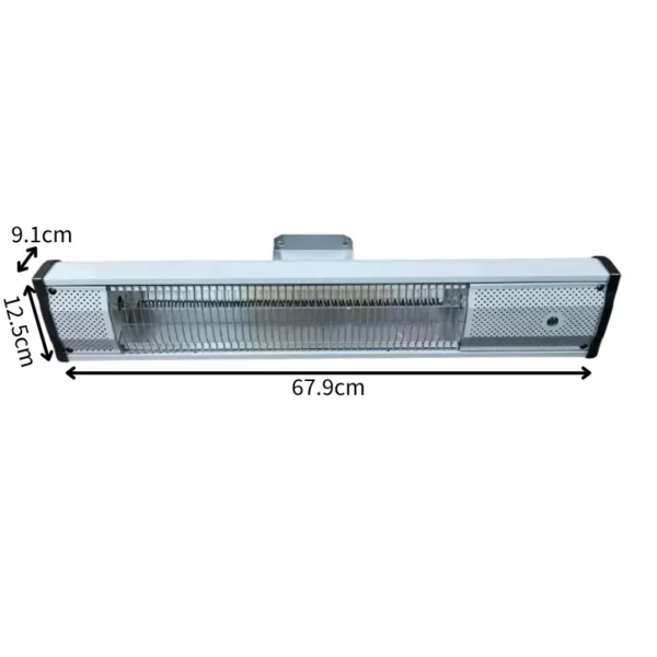 Electric Heater, 2000W, Wall, Waterproof, IPX5 - view 4