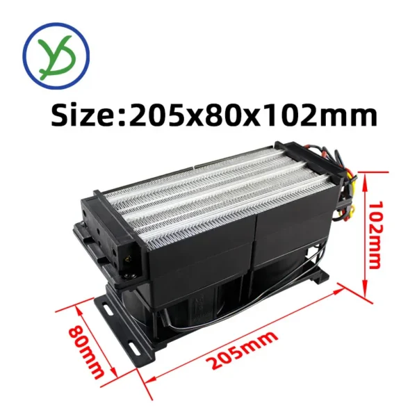 Electric Heater, 220v, 750w, PTC - view 2