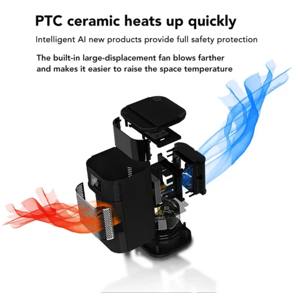 Electric Heater, 75°, Portable - view 5